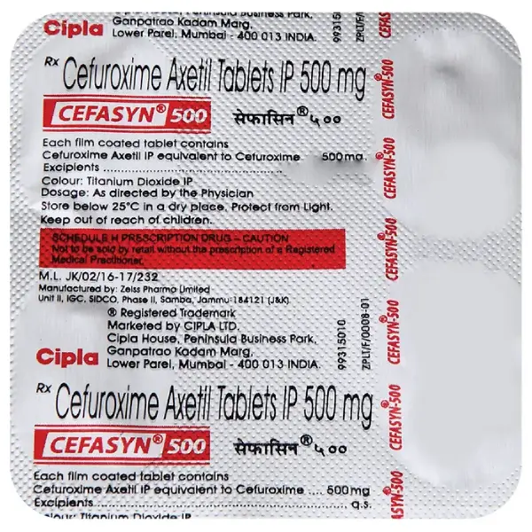 Cefasyn 500 Tablet